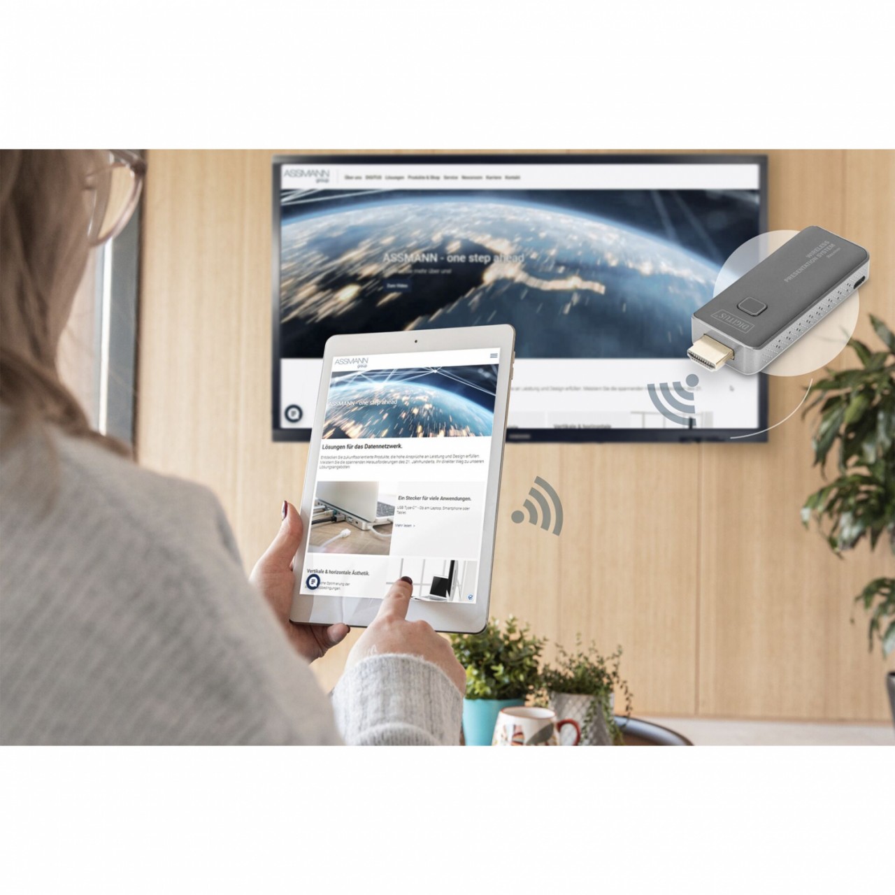 DIGITUS Click & Present Mini Wireless Presentation System