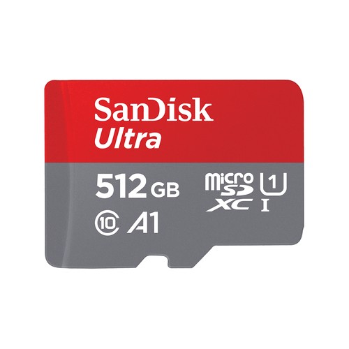 SanDisk Ultra - Flash-Speicherkarte (microSDXC-an-SD-Adapter inbegriffen) - 512 GB - Class 10 - micr
