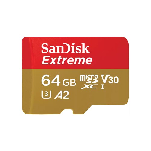 SanDisk Extreme microSD Karte für mobiles Gaming 64 GB, Unterstützt mit A2 App Performance AAA/3D/VR