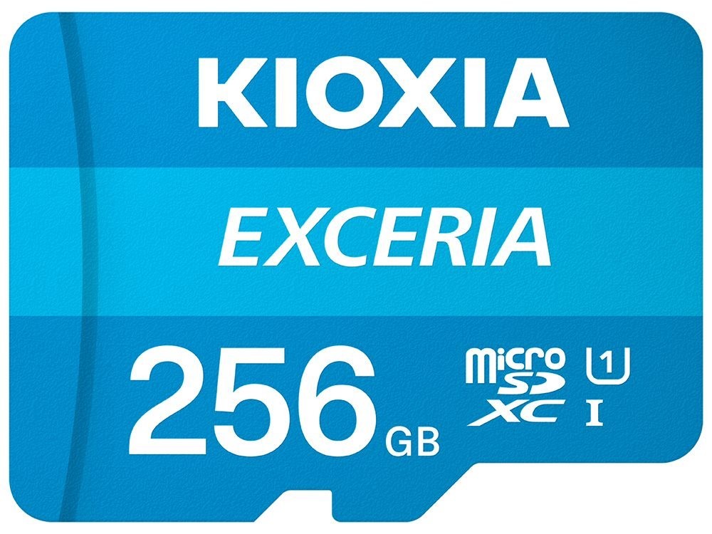 SD MicroSD Card 256GB Kioxia Exceria, LMEX1L256GG2, Blue