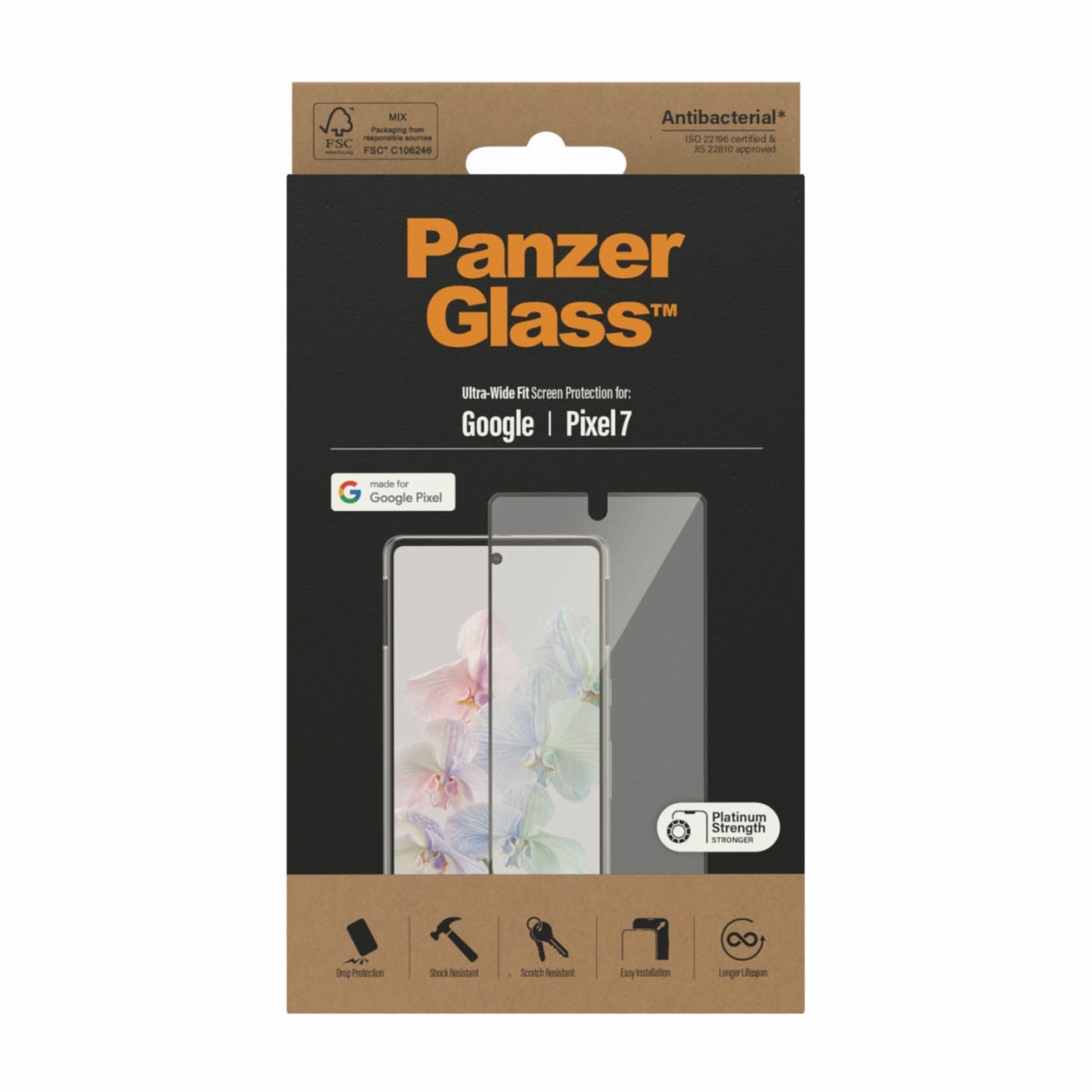 PanzerGlass ® Displayschutz Google Pixel 7 | Ultra-Wide Fit