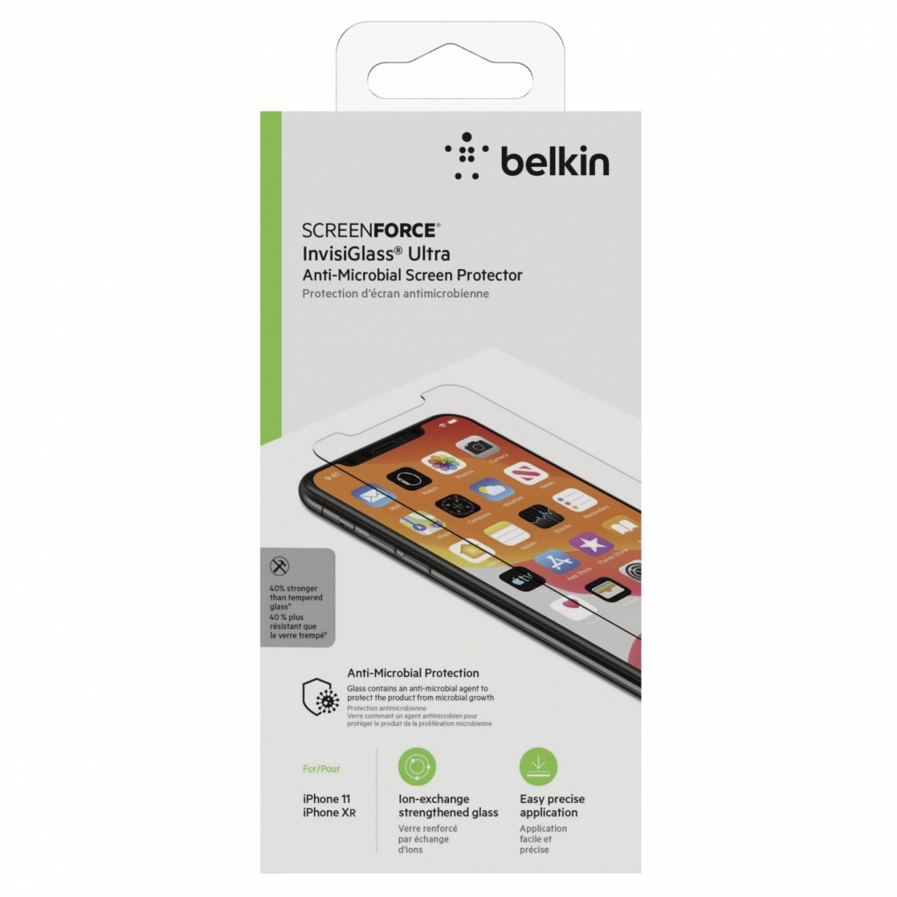 Belkin SCREENFORCE InvisiGlass Ultra Klare Bildschirmschutzfolie Apple 1 Stück(e)