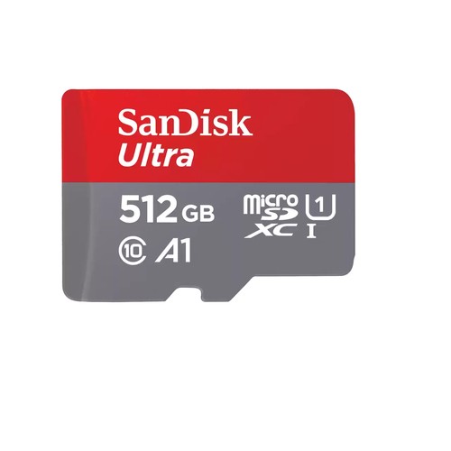 SanDisk Ultra - Flash-Speicherkarte (microSDXC-an-SD-Adapter inbegriffen) - 512 GB - A1 / UHS Class