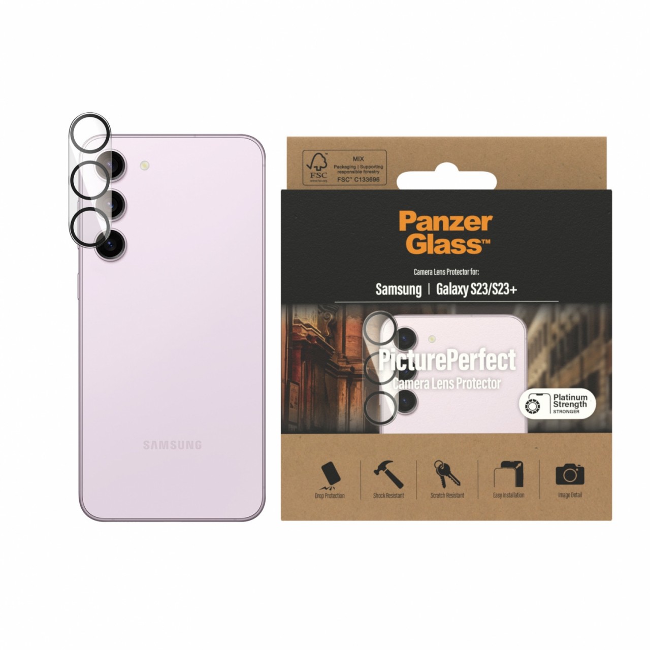 PanzerGlass ® PicturePerfect Kameraschutz Samsung Galaxy S23 | S23 Plus