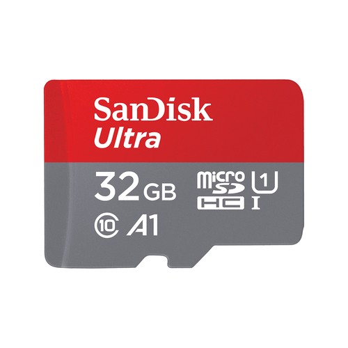 SanDisk Ultra - Flash-Speicherkarte (microSDHC/SD-Adapter inbegriffen) - 32 GB - A1 / UHS-I U1 / Cla