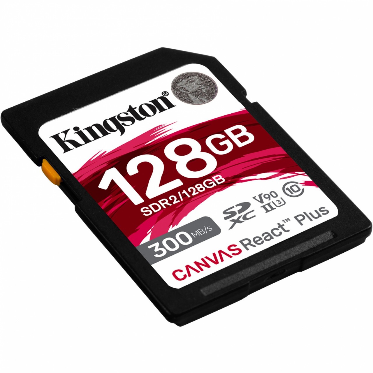 Kingston Canvas React Plus 128GB SDHC Speicherkarte UHS-II 300R/260W U3 V90 for Full HD/4K/8K - SD