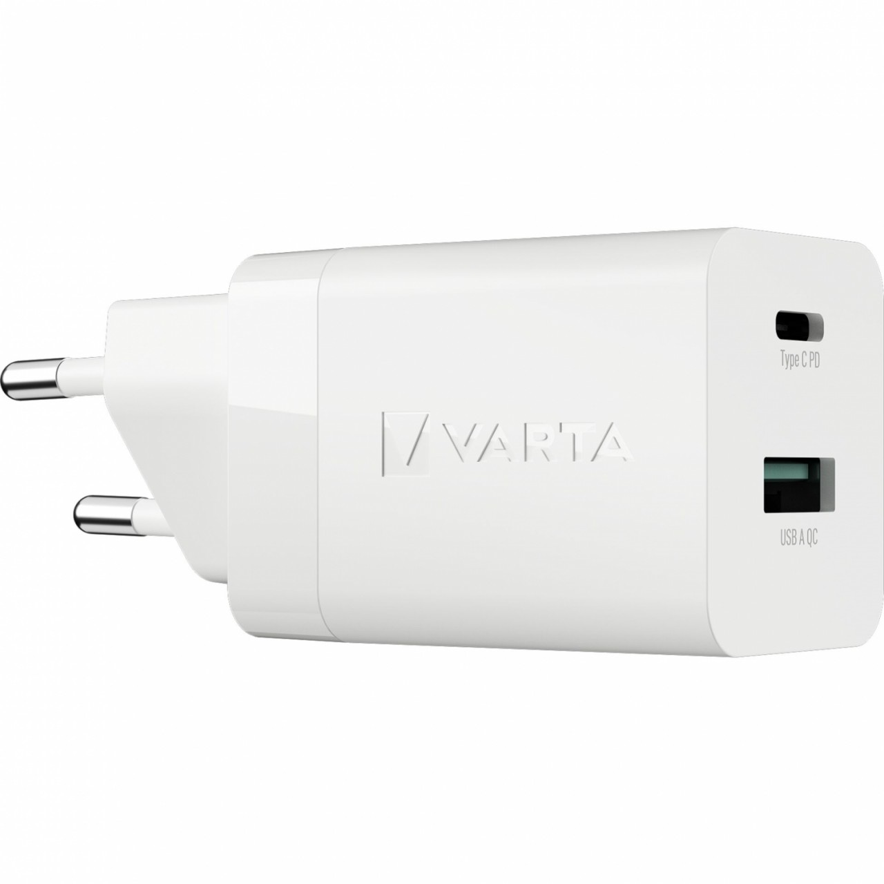 Varta Speed Charger 38W GaN PD USB-C 20W + USB-A 18W, weiß